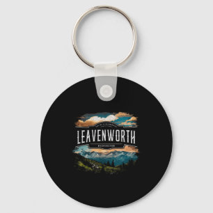 Leavenworth Mountains Washington Hiking Outdoors V Key Ring