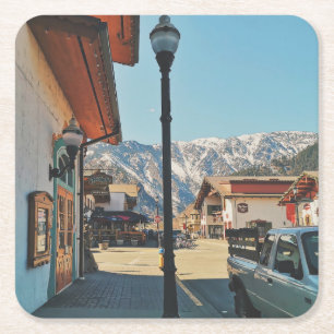 Leavenworth - Washington  Square Paper Coaster