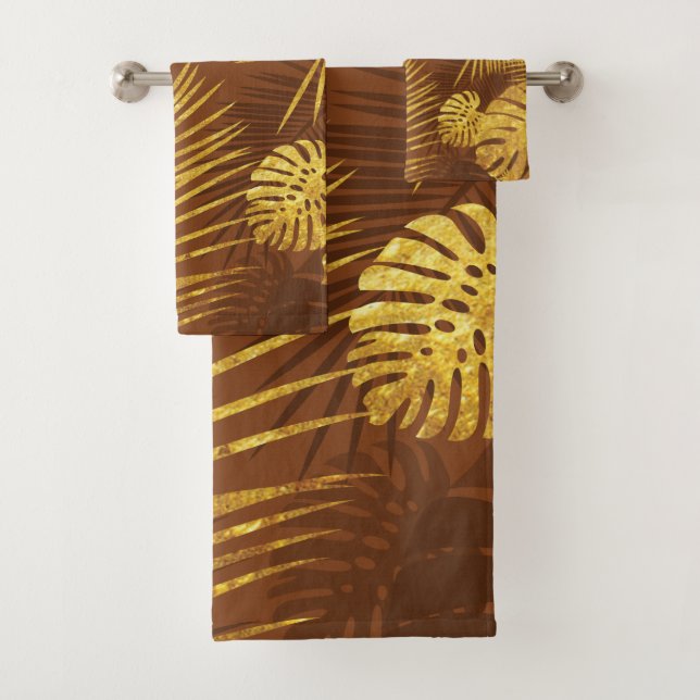 Leaves 13 bath towel set (Insitu)