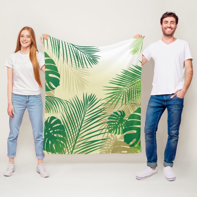 Leaves 2 fleece blanket (In Situ)