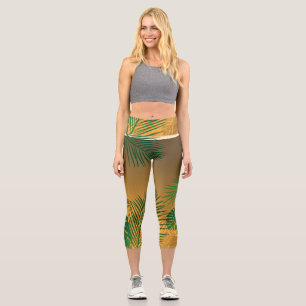 Leaves 4 capri leggings