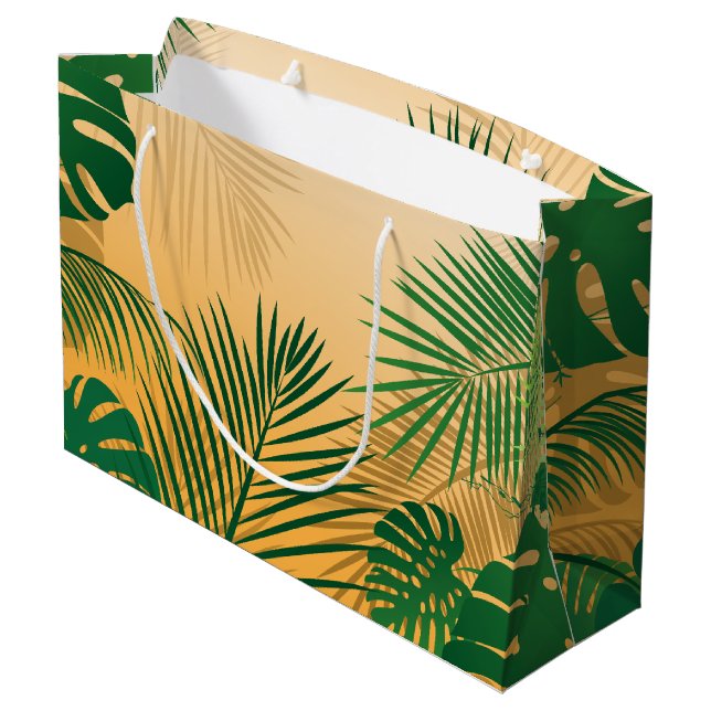Leaves 4 large gift bag (Back Angled)