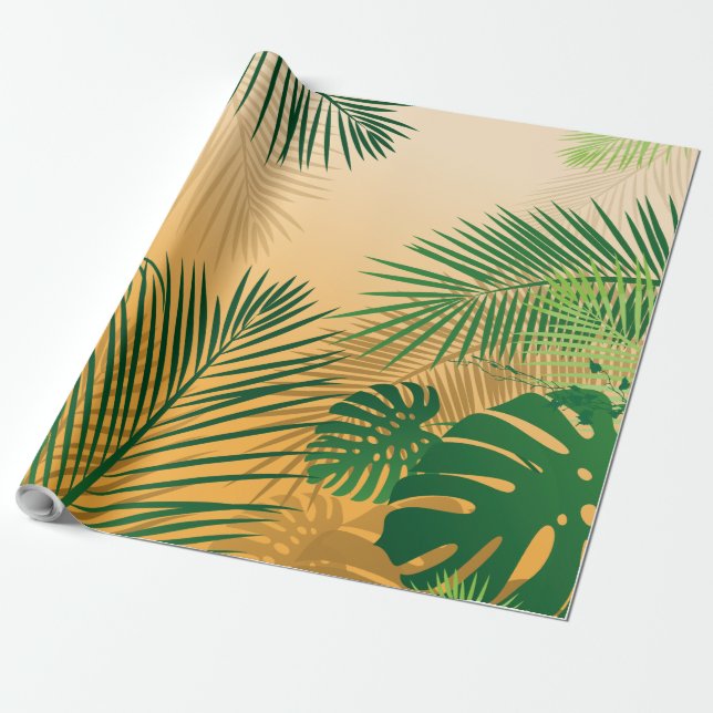 Leaves 4 wrapping paper (Unrolled)