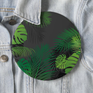Leaves 5 6 cm round badge