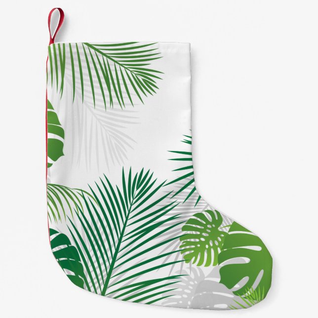 Leaves 7 small christmas stocking (Front)