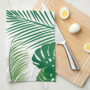 Leaves 7 tea towel