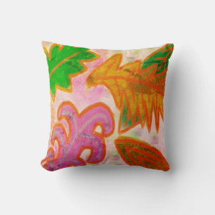 Leaves Abstract Art Cushion