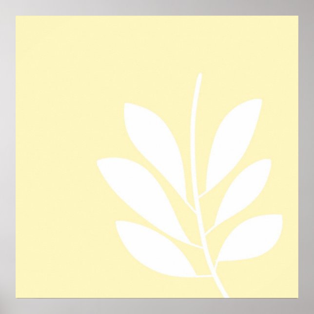 leaves abstract art poster (Front)