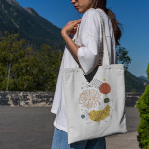 Leaves Abstract Tote Bag