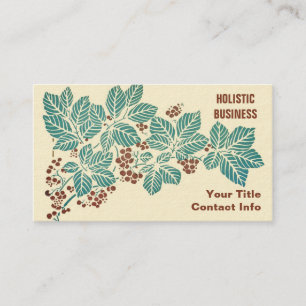 Leaves and Berries Herbal Medicine Holistic Health Business Card