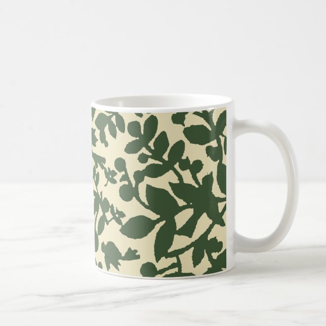 Leaves and birds coffee mug (Right)