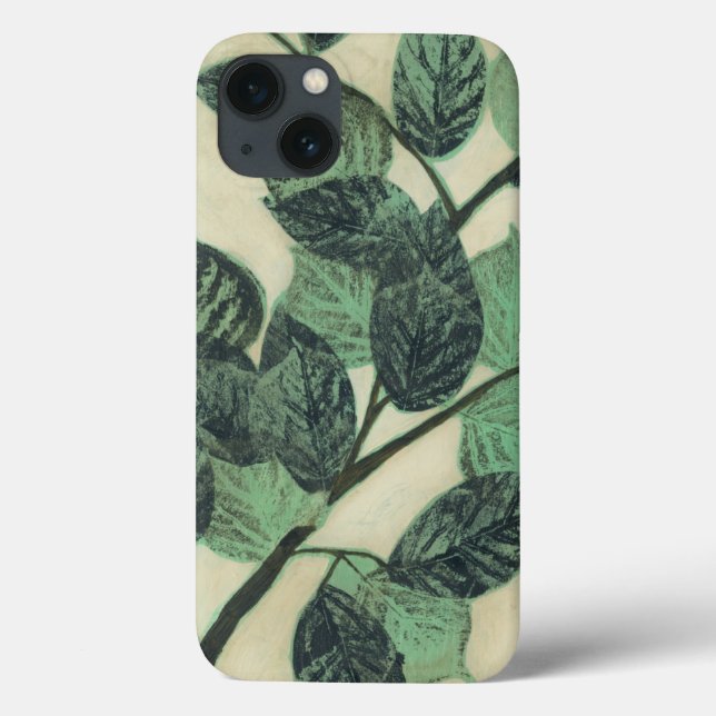 Leaves and Branches on Cream Background Case-Mate iPhone Case (Back)