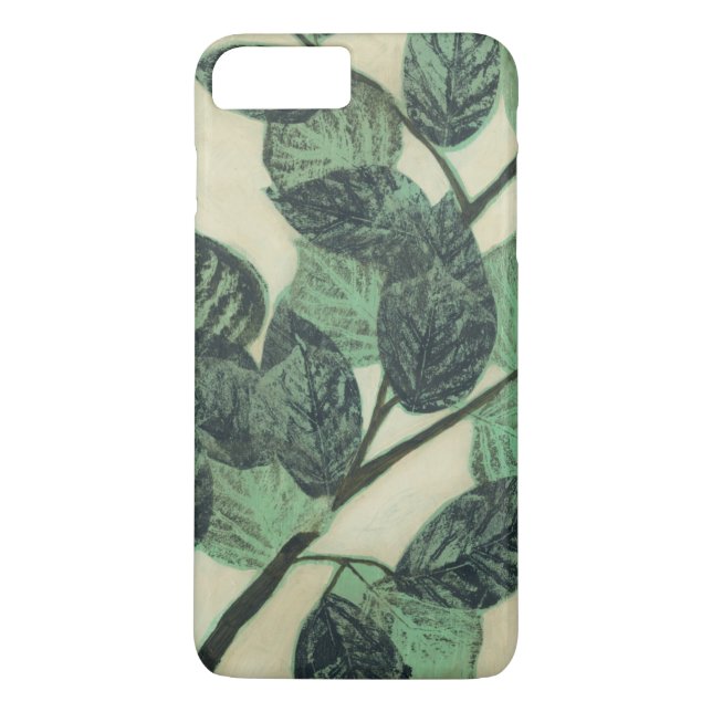 Leaves and Branches on Cream Background Case-Mate iPhone Case (Back)