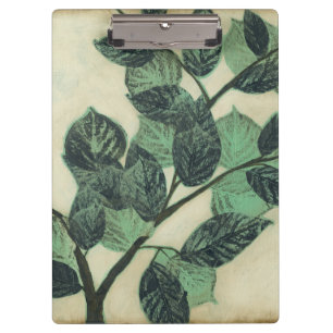 Leaves and Branches on Cream Background Clipboard