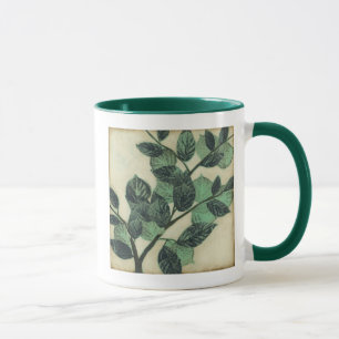 Leaves and Branches on Cream Background Mug