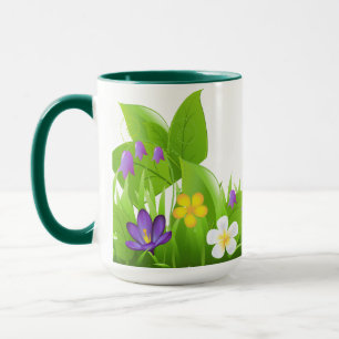 Leaves and Flowers Mug