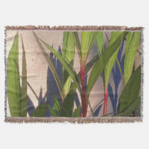 Leaves and Shadows Throw Blanket