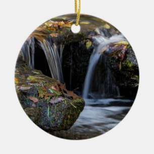 Leaves And Waterfalls Ceramic Tree Decoration