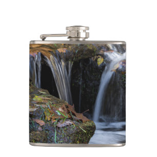 Leaves And Waterfalls Hip Flask
