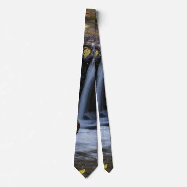 Leaves And Waterfalls Neck Tie (Front)