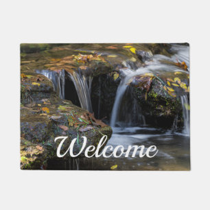 Leaves And Waterfalls Welcome Doormat