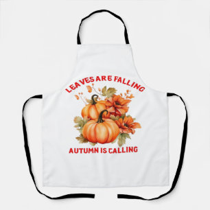 Leaves Are Falling Autumn Is Calling Design Classi Apron