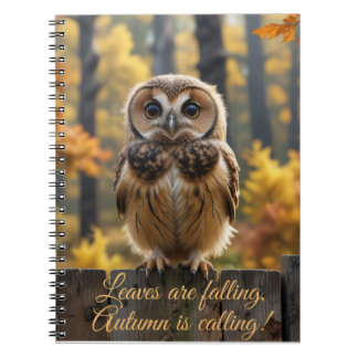 Leaves are falling, Autumns calling Notebook