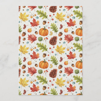 Leaves are Falling Invitation