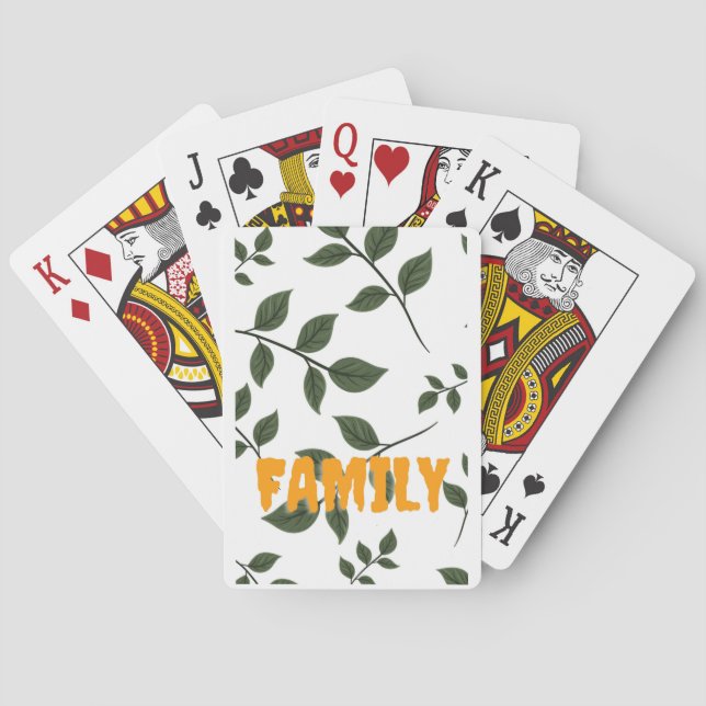 Leaves Art | Zazzle_Growshop. Playing Cards (Back)