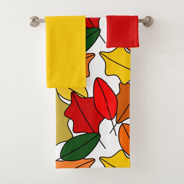 Leaves Bath Towel Set (Insitu)