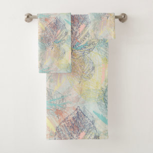 Leaves. Bath Towel Set