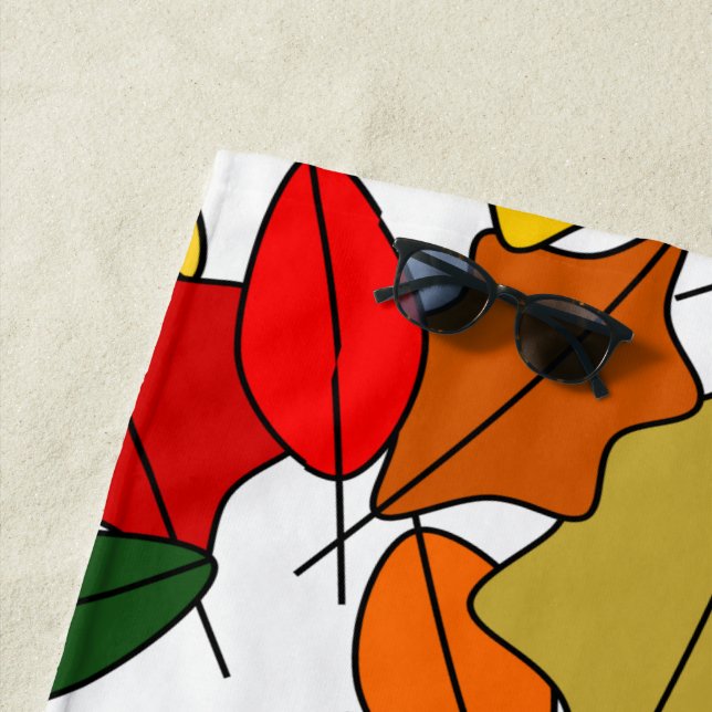 Leaves Beach Towel (In Situ)