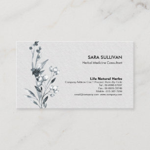 Leaves Berries Herbal Medicine Herbs Business Card
