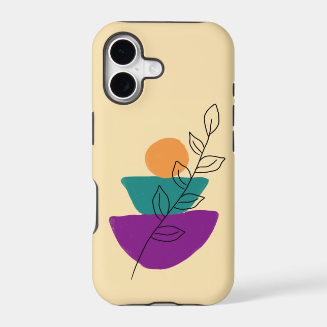 Leaves boho illustration  (Back)
