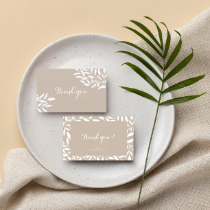 Leaves Bridal Shower Thank You Card