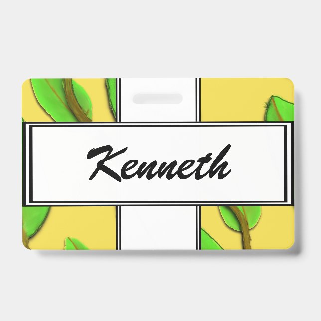 Leaves by Kenneth Yoncich ID Badge (Front)