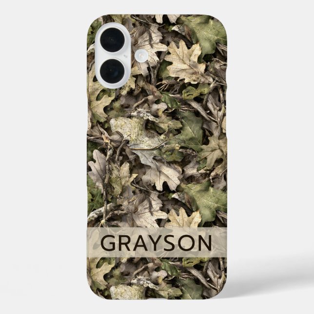 Leaves Camouflage Personalised Case-Mate iPhone Case (Back)