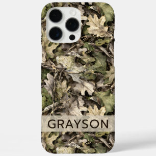 Leaves Camouflage Personalized iPhone 16 Pro Max Case