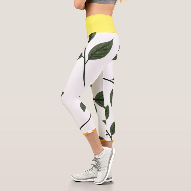 Leaves  capri leggings (Left)