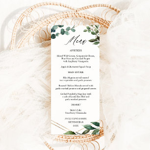 Leaves & Eucalyptus Gold Menu