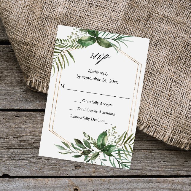 Leaves & Eucalyptus Gold no Meal RSVP VER (Creator Uploaded)
