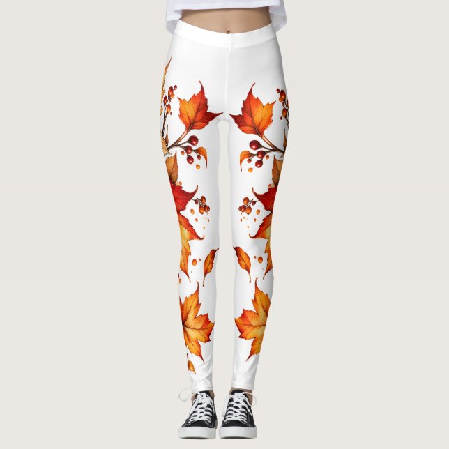 Leaves fall leggings (Front)