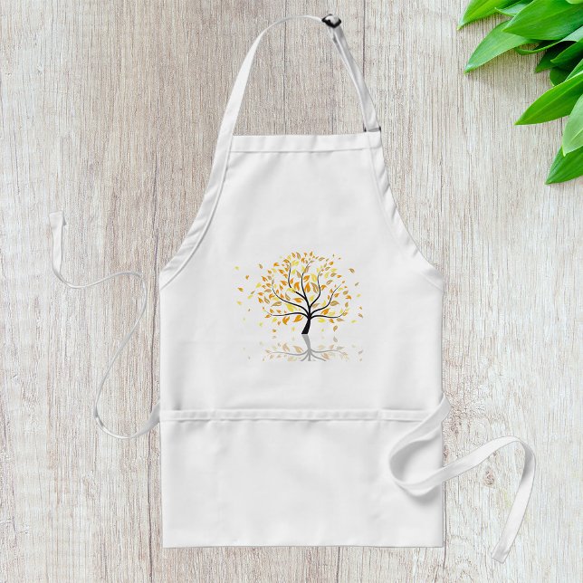 Leaves Falling From A Tree Standard Apron (Creator Uploaded)