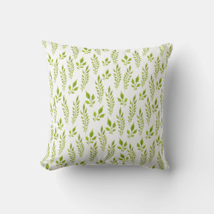 Leaves floral vintage pattern pillow. cushion