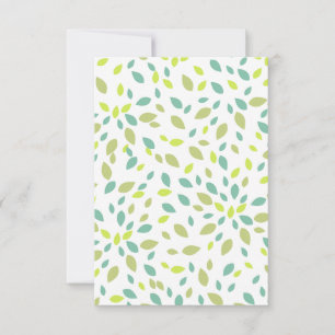 Leaves (Green) RSVP Card