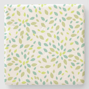 Leaves (Green) Stone Coaster