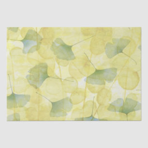 Leaves Green Yellow Decoupage Wrap Tissue Paper