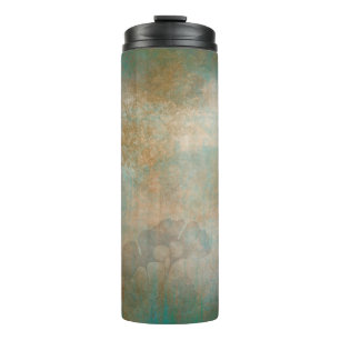 Leaves grunge background wallpaper thermal tumbler