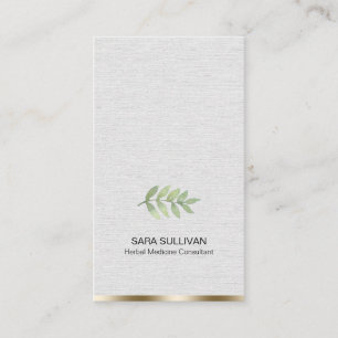 Leaves Herbal Medicine Herbs  Business Card