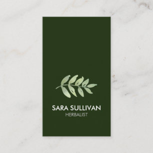 Leaves Herbal Medicine Herbs  Business Card